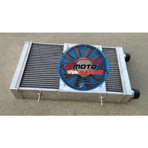 62MM Aluminum Radiator + Shroud + Fan For Lotus Europa Coupe S1 S2 TC 1.5/1.6l 1966-1976 67 68 69 70 71 72 73 74 75