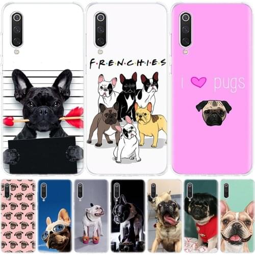 French Bulldog Dog Phone Case for Xiaomi Note 10 Mi 11 9 8 CC9 5X 6X A1 A2 A3 9T 10T Lite Pro Poco F1 X3 NFC F3 Cover Coque