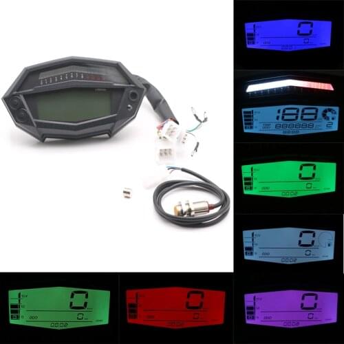 Motor Universal Meter Motorcycle Odometer Tachometer Speedometer for Kawasaki Z1000 Motorbike Refit Instrument with Sensor Cable