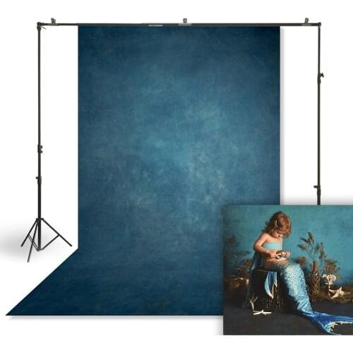 HUAYI Photography Backdrop Abstract Textured Blue Solid Photo Background Newborns Studio Portrait Photobooth Backdrop XT-4770