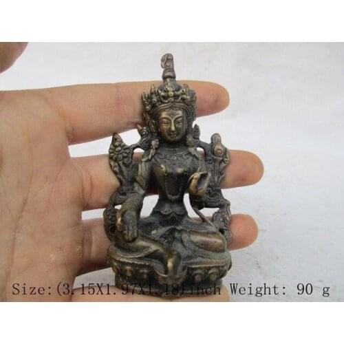 Chinese Tibetan Bronze buddha Bodhisattva Buddha Statue Decoration