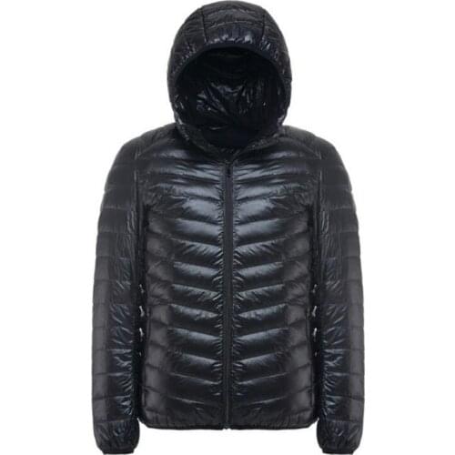 Mens Hiking Ultra Light Jackets Winter Hooded Thermal Coat Outdoor Sports Windbreaker Camping Trekking Climbing Hiking Outwear