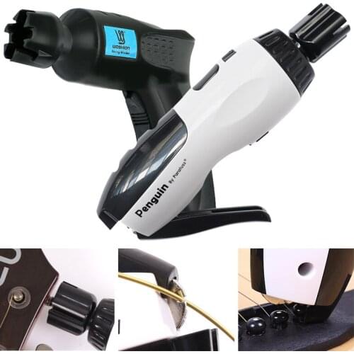Woshion Multi-functional Luthier Tool Restringing Tools Motorized Guitar String Winder, String Cutter,bridge Pin Puller