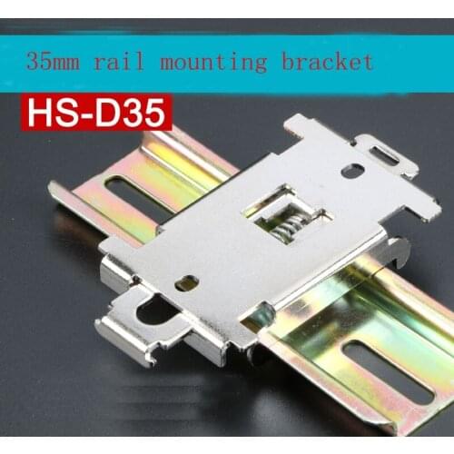 35mm DIN rail electrical component mounting bracket diameter 4mm double through hole nickel plating