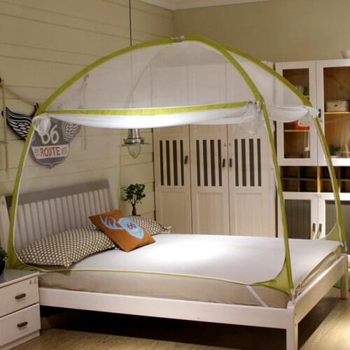 Outdoor Camping Mongolian Yurt Mosquito Net Folding bed curtainroom Mosquito Net Mesh Adult Double bed curtain Netting Tent Q