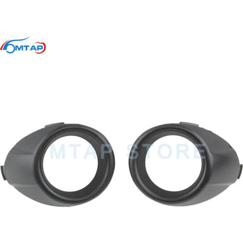 MTAP Black Front Fog Lamp Cover Trim Garnish For Ford For Fiesta 2009 2010 211 2012 Front Bumper Foglight Cover Hood