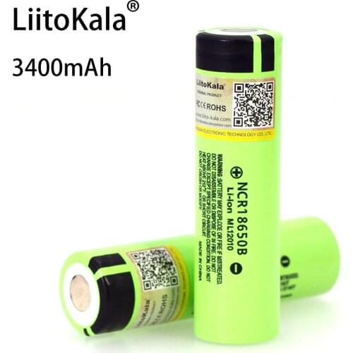 1-10PCS New Liitokala original 18650 3400mAh lithium ion battery NCR18650B 3.7V 3.4Ah For Flashlight Electric toys batteries