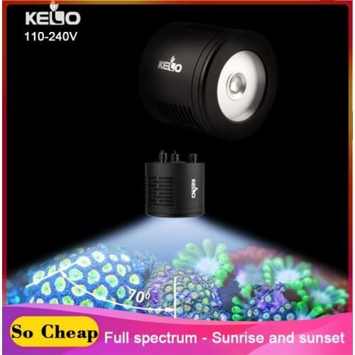 110-220V keloray KELO WIFI Programmable led lighting timer Full Spectrum Led Aquarium Light dimmable Coral Reef Marine fish