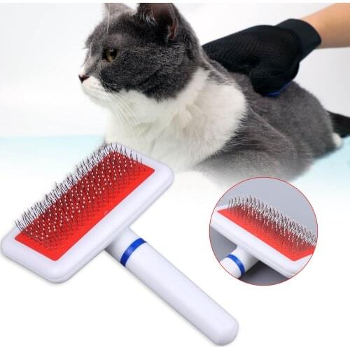 Pet Dog Cat Puppy Hair Shedding Grooming Trimmer Fur Comb Brush Slicker Tool Dog Hair Brushes Hair Removal Knotting Comb