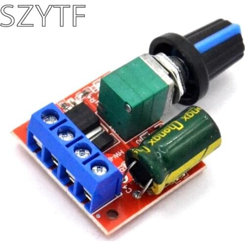 PWM dc motor speed governor 5V - 35V LED dimmer switch 5 a switch function