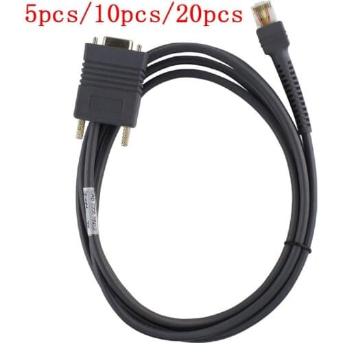 5pcs/10pcs/20pcs New 2M LS2208 Scanner Com Cable For Motorola Symbol Ls1203 Ls2208 Li2208 ls3008 Barcode Scanner Reader
