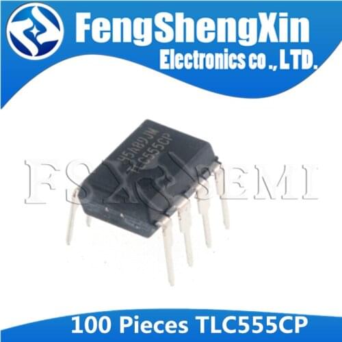 100PCS TLC555CP DIP8 TLC555 DIP DIP-8 555CP DIP TL555CP LinCMOSE TIMERS IC