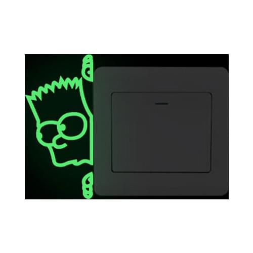 Creative Switch Luminous Stickers Home Room Decoration Kids Rooms Home Decor Fluorescent Vinyl Mural Art Wall Stickers