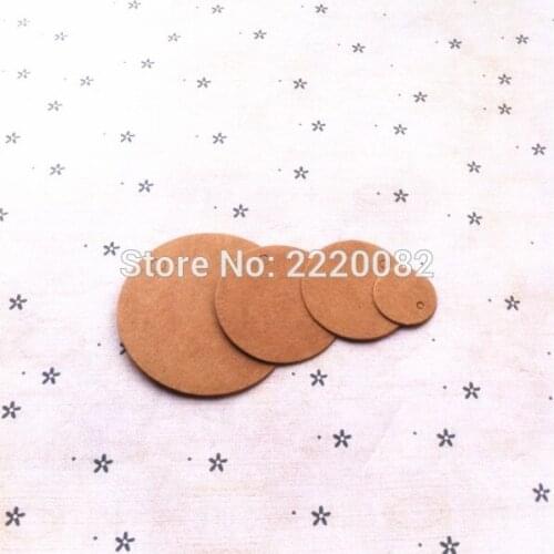In stock 2cm round shape blank tag 350gsm craft paper/paper card hang label