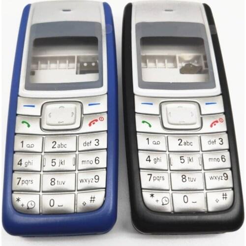 Full Housing Back Cover For Nokia 1110 1112 Battery Cover Rear Case Housing Middle Frame English Keyboard Button