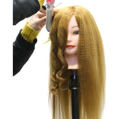 Female Mannequin Head With Human Hair Blonde Training Head Real Hair Head Dolls For Hairstyles Manican Head With Hair Dummy Head