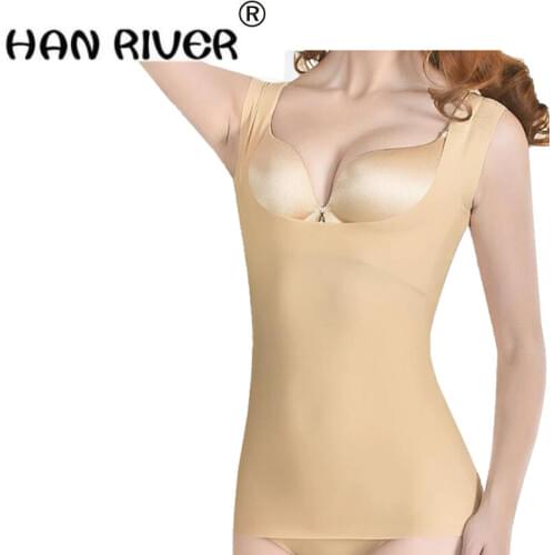 Body vest and hip waist abdomen underwear no trace body sculpture U collar collar chest chest fat burning high armor hot sale