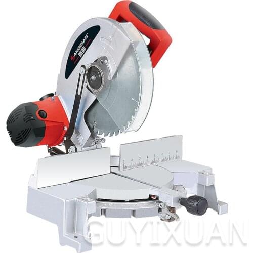 10 inch multifunctional chainsaw aluminum machine woodworking cutting miter saw high precision single bevel compound miter saw