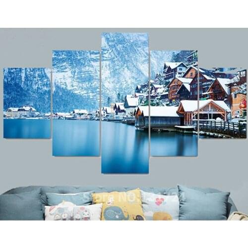 5pcs,Full Square 5D DIY Diamond Painting winter Swiss,3d,Diamond Embroidery Cross Stitch,Mosaic,stickers,Christmas,wall decor
