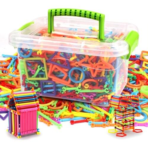 500PCS Assembled Building Blocks Creative Intelligence Sticks Modeling Construction Designer Set Educational toys for Children