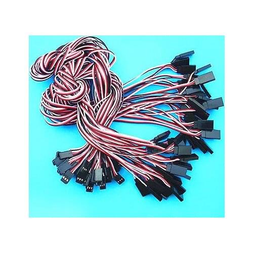50 x 500mm RC Model Servo Extension Cord Lead Wire Connector Cable