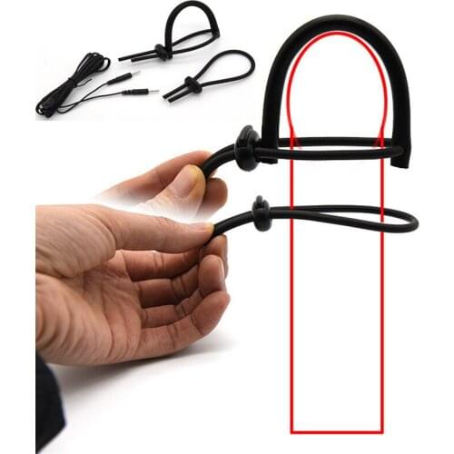 Electric Shock Penis Ring Male Silicone Cock Rings Time Delay Penis Rings Condoms Sex Toys Erotic Sex Products fit all size