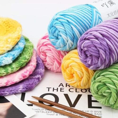 Each group of 100 grams of 8 shares acridine love gradient hand knitted sweater crocheted scarf sweater thick yarn