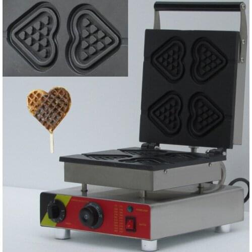 Commercial heart shape waffle maker machine for sale, belgian waffle maker