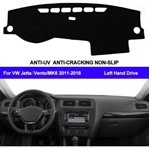 Car Dashboard Cover Dash Mat Dash Pad DashMat ANti-UV For Volkswagen VW Jetta Vento MK6 2011 2012 2013 2014 2015 2016 2017 2018