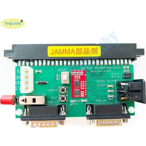 SNK 28Pin JAMMA Motherboard With 12V 5A power supply NEOGEO video SuperGun/CBOX mini SNK/DB15 gamepad interface RGBS/SCART
