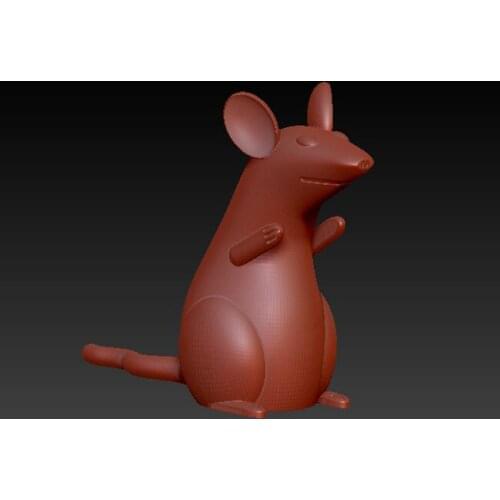 Cute little Mouse 3d model for cnc machine 3d printer in STL file format