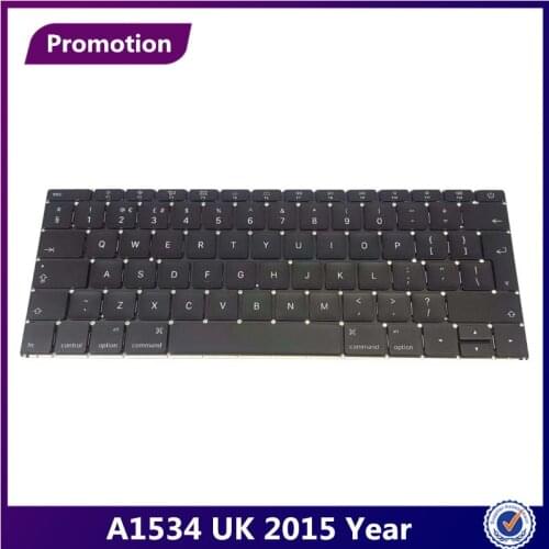 MLLSE Original A1534 1534 UK Keyboard Without Backlight For Apple Macbook 12'' uk keyboard without backlight 2015 Year