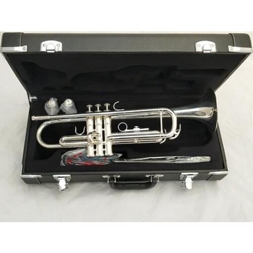 New De Xin Bb Trumpet 6335S Silver Plated Music Instruments Profesional Trumpets Student Included Case Mouthpiece Accessories
