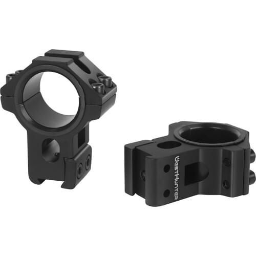 High Profile 11mm Dovetail Double Rings Hunting Riflescope Mount CNC Machining 25.4mm/30mm For Tactical Optical Sights Shooting