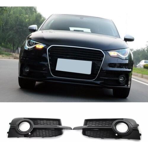 Anti-Collision Fog Light Grille Perfect Fitment Anti-Scratch Black Fog Lamp Cover Trim Car Accessories for Audi A1 2011-2014
