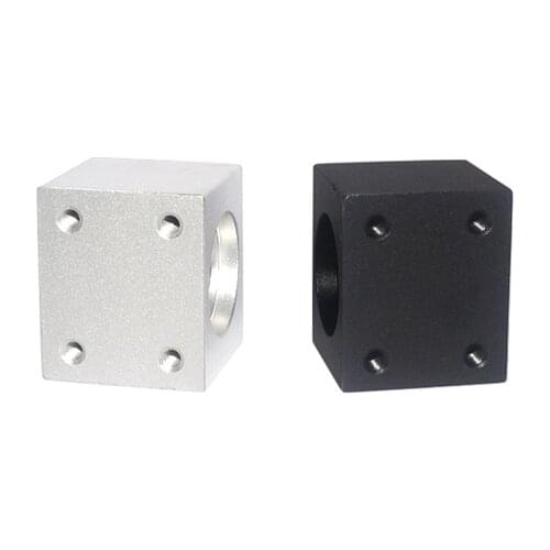 T12 trapezoidal screw nut housing white black mounting bracket aluminum for T12 screw brass nut engraving machine T12 nut