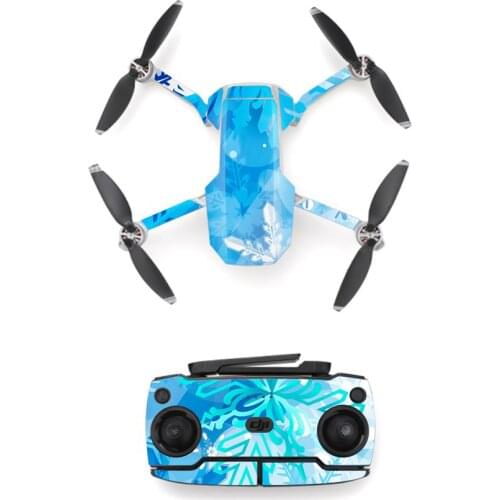 Snowflake Style Skin Sticker for DJI Mavic Mini Drone And Remote Controller Decal Vinyl Skins Cover