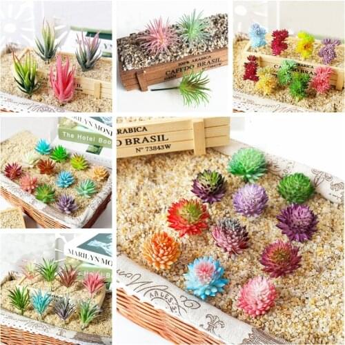 Green Purple Pink Artificial Succulents Plants Home Garden Bedroom Living Room Decoration Fake Plants