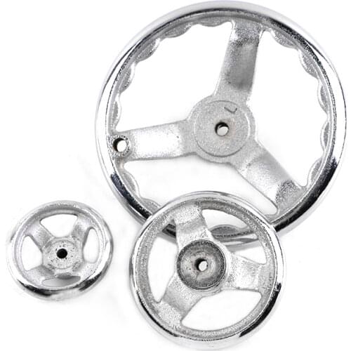 1pcs Black Milling Machine Lathe CNC 3D Printer Spoked Hand Wheel Round bakelite three hand wheel 100 125 160 200 mm