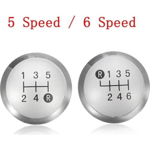 5 Speed 6 Speed Chrome Gear Shift Knob Cap Cover For Toyota Auris 2007 2008 2009