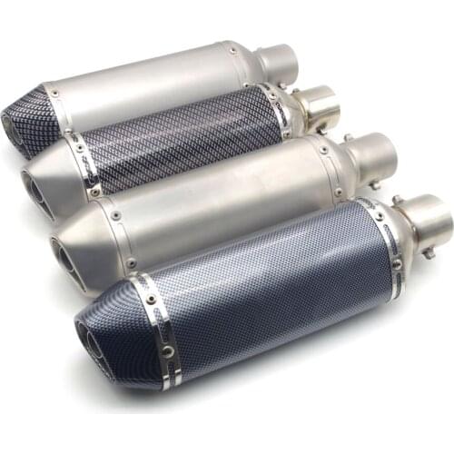 51mm Inlet Universal motorcycle exhaust Pipe scape moto with DB killer FOR dax benelli bn302 triumph street triple cb500f cb600f