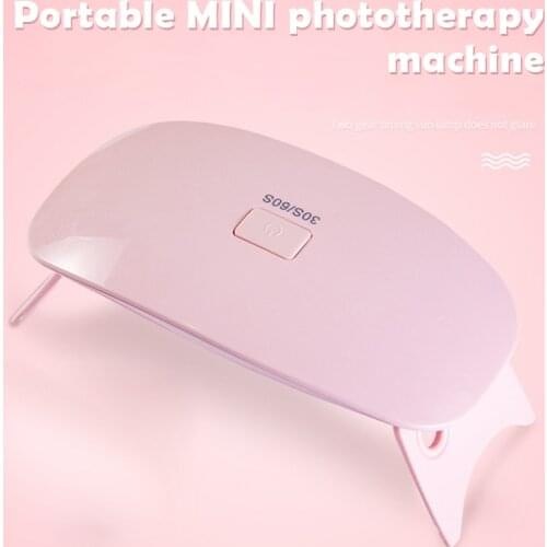 6W Mini UV Dryer Portable UV Resin Curing Lamp 30s 60s Timer Nail Art Manicure Gel Dryer USB Charge Jewerly Making Tools TY