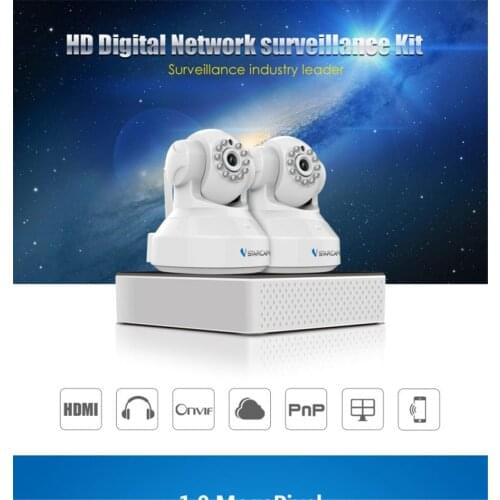 Vistarcam N400-C37 720p Wireless PTZ IP Dome Camera 2CH NVR Kit