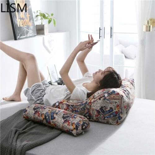 Large Canvas Triangle 3d Cushions Cojines Pillow Cushion for Childrens Cushion Waist Pad Outdoor Floor Pillow Luxury Home Decor