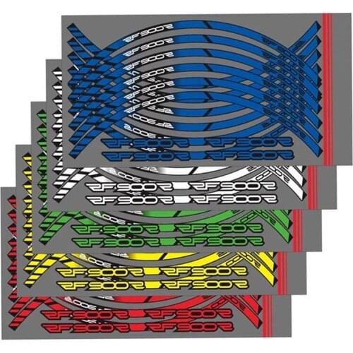 For SUZUKI RF900R RF 900R rf9000r Motorcycle Wheel Stripe Decorative Logo Waterproof Sticker With Reflective Inner Rings Decal