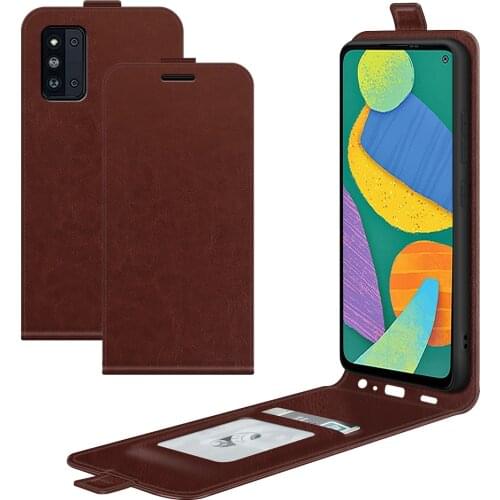 For Samsung Galaxy A22 A71 A51 A52 A32 5G A72 A6S A20S A41 A21 A12 EU A21S A40 Case Vertical Up Open Down Flip PU Leather Cover