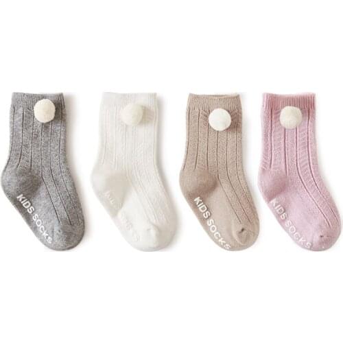 Newborn Infant Short Anti Slip Socks Children Girls Boys Spring Cotton Cute Princess Knit Non-slip Sock Kawaii Baby Accessories