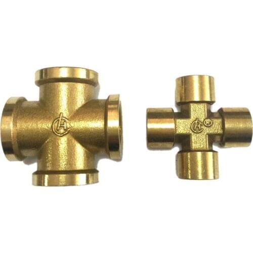 1PCS Brass fitting Female Cross four-way connection joint 1/4" 1/2"