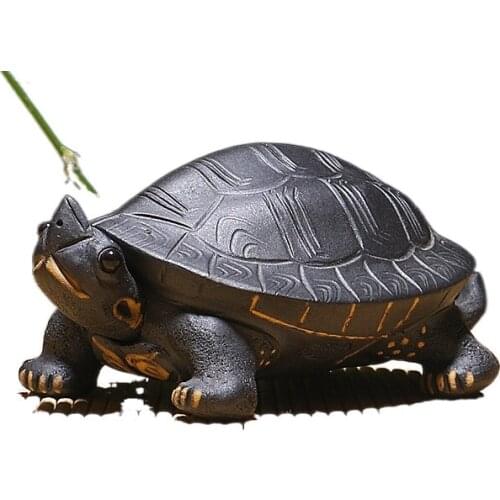 Little Turtle Tea Tray Ornaments Can Keep Tea Art Tea Play Accessories Tea Pet Feng Shui Decoration Lucky Decorative Tea Tray