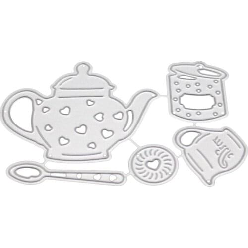 Afternoon Tea Metal Cutting Dies Stencil Scrapbooking DIY Album Stamp Paper Card 95AA
